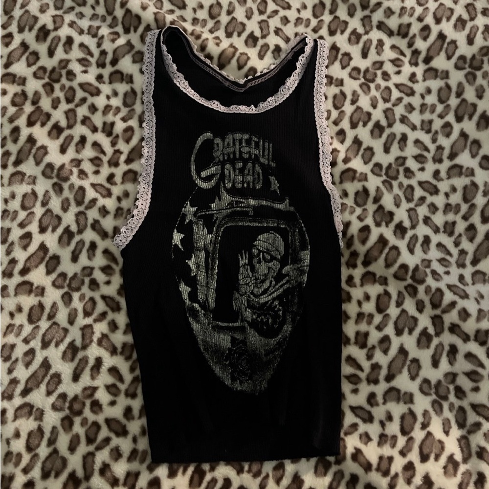 lace grateful dead tank top